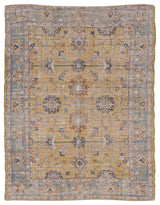 Morris Gold/Light Blue Karissa Distressed Moroccan Accent Rug, 8' 6" X 11"6"