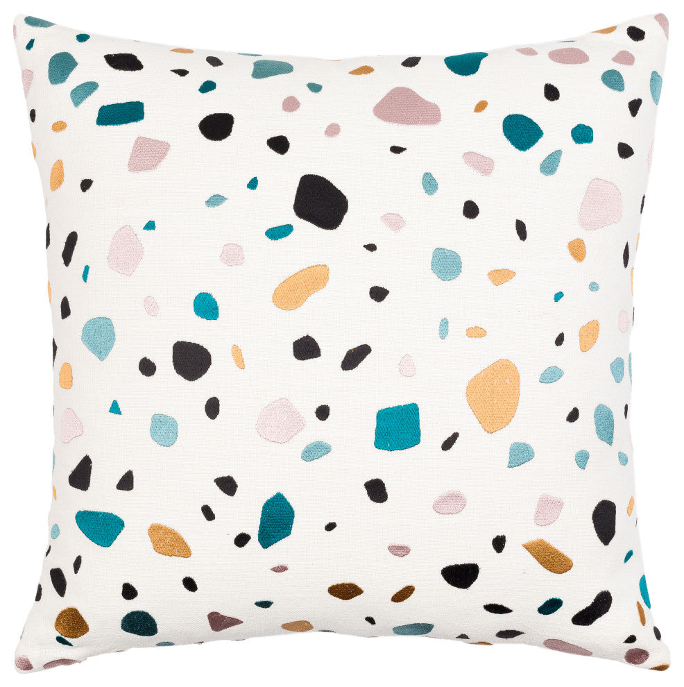 Surya Terra Ivory Pillow Shell With Polyester Insert 22"H X 22"W