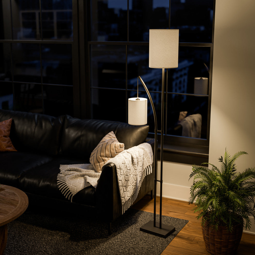 Kenroy 34266BRZ 2-Light Floor Lamp, Lanterna