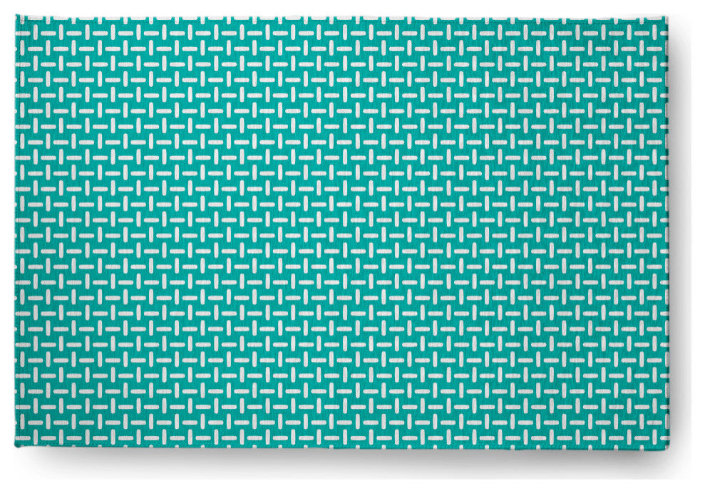 Woven Stitch Soft Chenille Area Rug, Green, 2'x3'