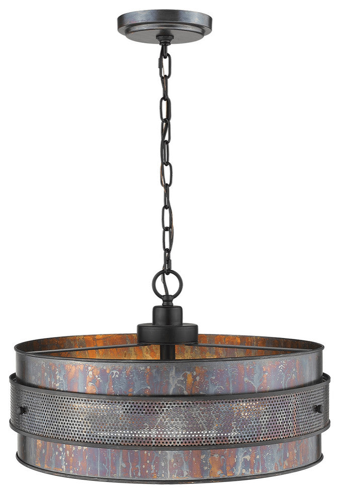 Ryker 3-Light Bronze Patina Pendant