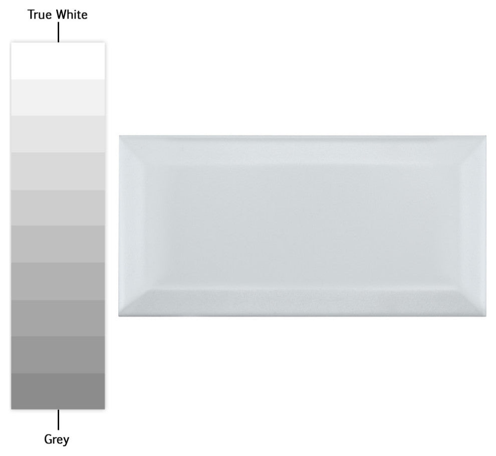 Crown Heights Beveled Ceramic Wall Tile, Matte White