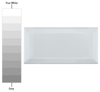 Crown Heights Beveled Ceramic Wall Tile, Matte White