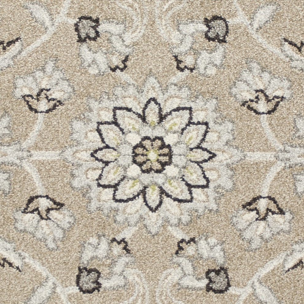 HomeRoots 7' x 10' UV treated Polypropylene Beige or Grey Area Rug
