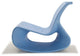 Modern Plastic Outdoor Lounge Chair, Offi Mod Lounger, Blue