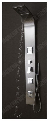 Lenox Stainless Steel Waterfall Shower Panel With Pulsating Body Sprays