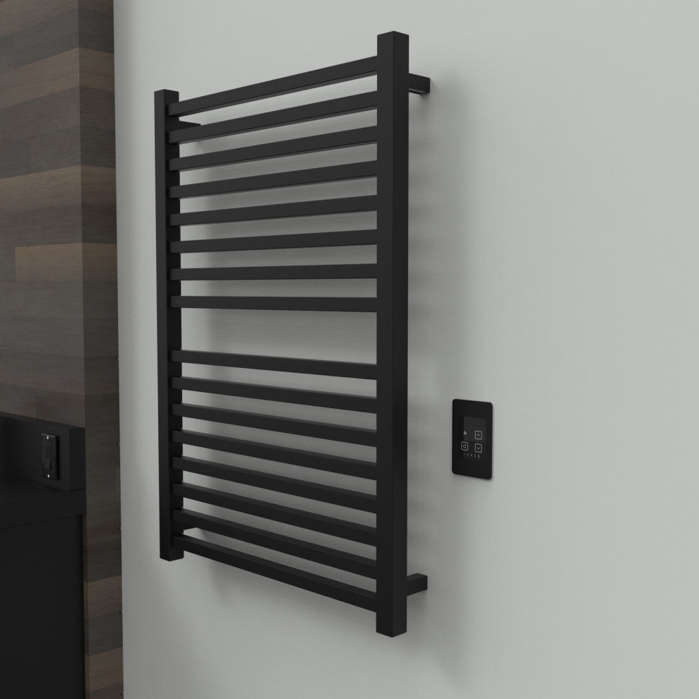 Quadro Q2942 Hardwired Towel Warmer, Matte Black