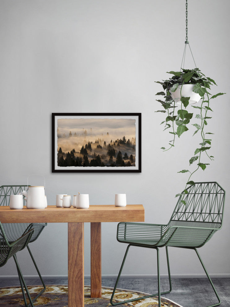 "Find Me in the Forest" Framed Painting Print, 12x8