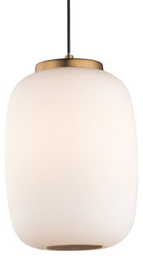 ET2 E25064-92 Soji 2 Light 7"W LED Mini Pendant - Black / Gold