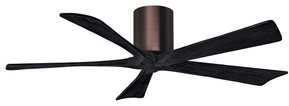 Matthews Fan, Irene-5H Ceiling Fan, Brushed Bronze, 52", Matte Black