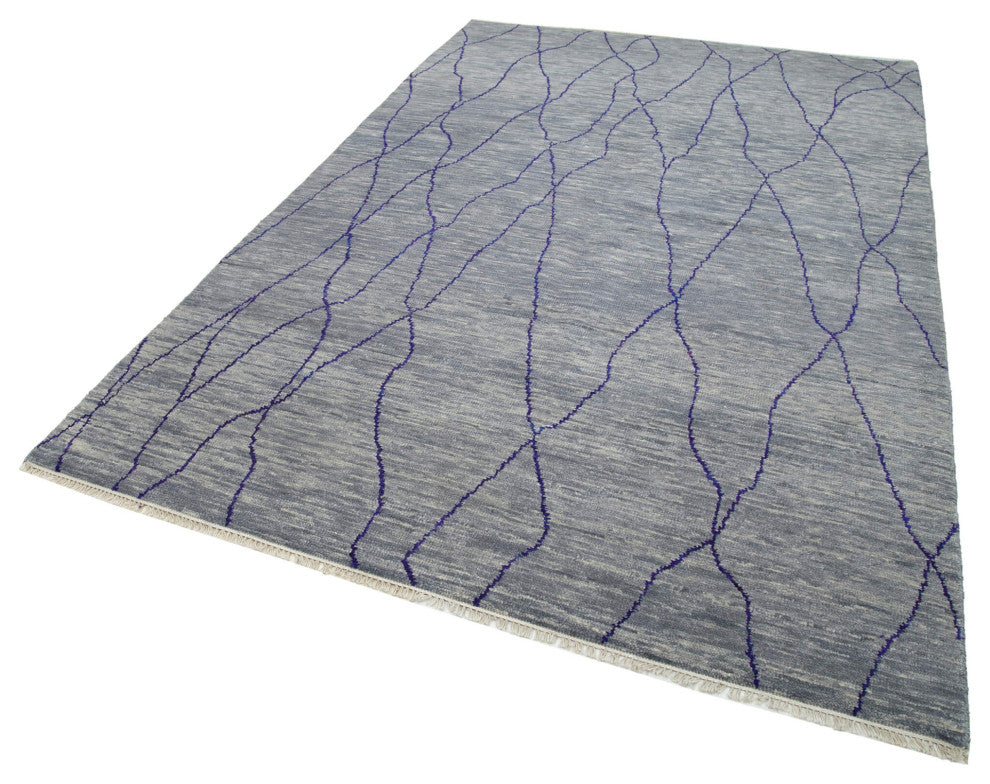 Rug N Carpet - Hand-Knotted Oriental 6' 0" x 9' 5" Decorative Oushak Area Rug