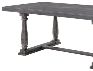 ACME Bernard Dining Table in Weathered Gray Oak