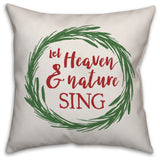 Let heaven & nature sing 20"x20" Throw Pillow Cover