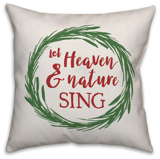 Let heaven & nature sing 20"x20" Throw Pillow Cover