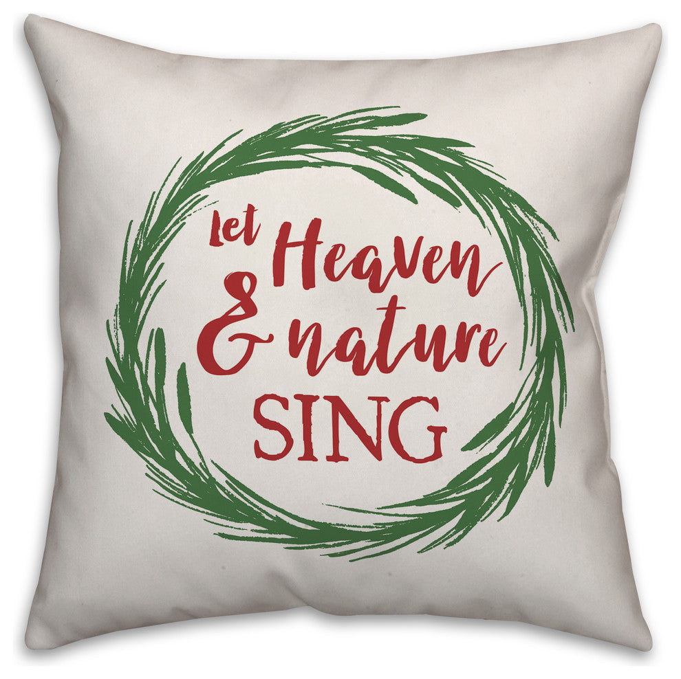 Let heaven & nature sing 20"x20" Throw Pillow Cover