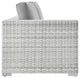 Lounge Sectional Sofa Chair Set, Rattan, Wicker, Gray, Modern, Outdoor