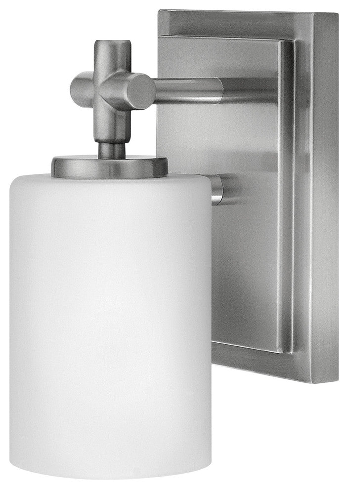 Hinkley Laurel Small Single Light Vanity, Brushed Nickel