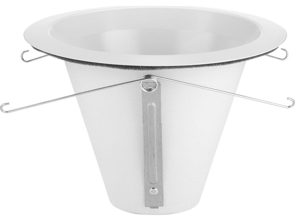 6" Satin White Recessed Open Shower Trim for 6" Housing, P806N series