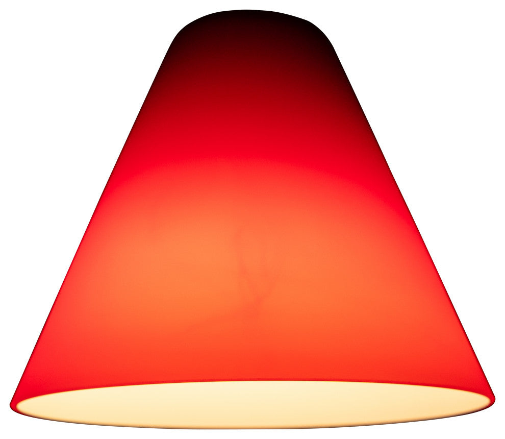 Inari Silk Martini Pendant Glass Shade, Red