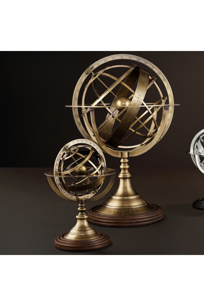 Antique Brass Globe, Eichholtz L