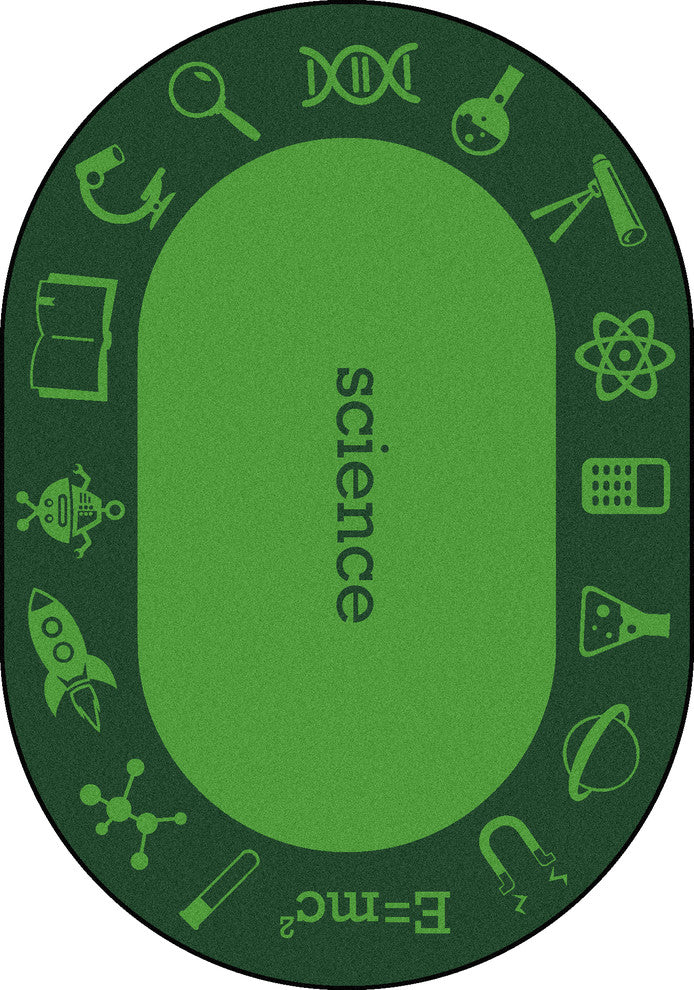 Subjects Rug, Blue, Oval-92"x64"