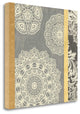 "Contemporary Lace II - Yellow Grey" By Moira Hershey, Gallery Wrap Canvas