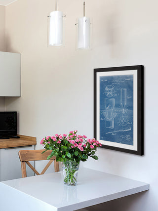 "Screwdriver 1936 Blueprint" Framed Painting Print