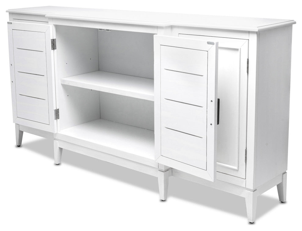 Siesta Key 4-Door Credenzaa, TV Stand, Entertainment Unit, Hallway Dresser