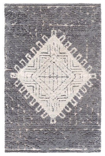 Surya Padma PAM-2301 5'x7'6" Rug, Teal/Charcoal/Sea Foam/Beige