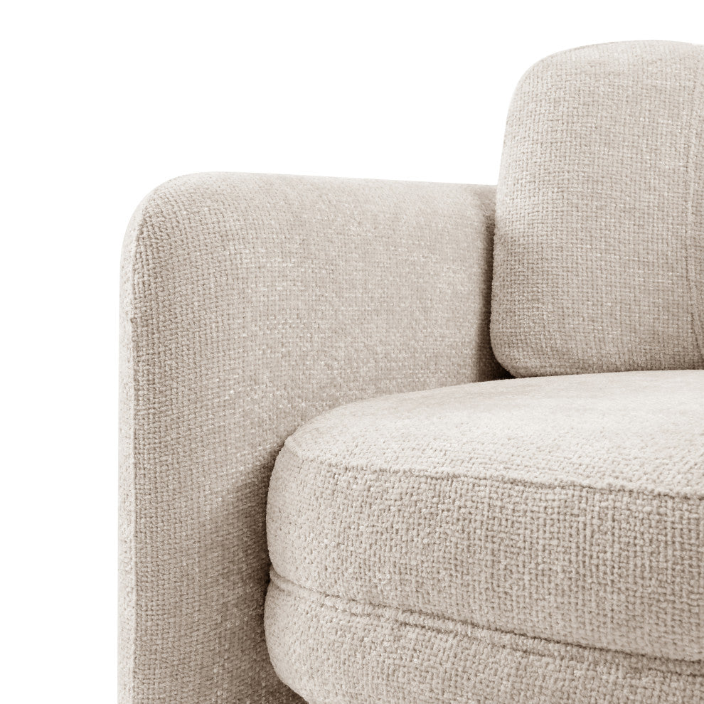 Deryll Fabric Accent Arm Chair, Grenada Cream