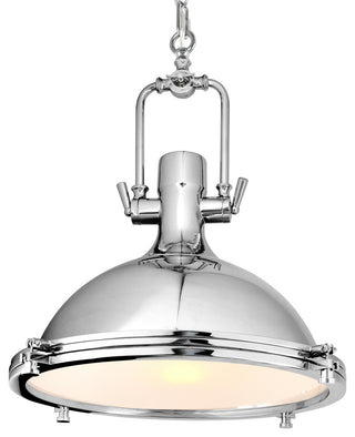 Show 1 Light Down Pendant With Chrome Finish