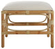 Uttermost 236-LAGUNA-BENCH-SMALL Laguna 24"W Framed Striped Bench - White