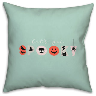 Get Spooky 18x18 Throw Pillow