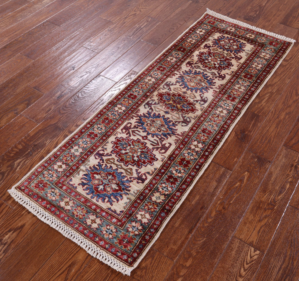 2' 0" X 5' 6" Super Kazak Hand Knotted Wool Runner Rug Q10305