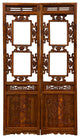 Consigned Antique Chinese Carved Wooden Window Panels Wall Arts - a Pair