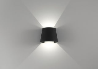 Cone, Marine Grade Outdoor Sconce, Color Tuning LED, Black