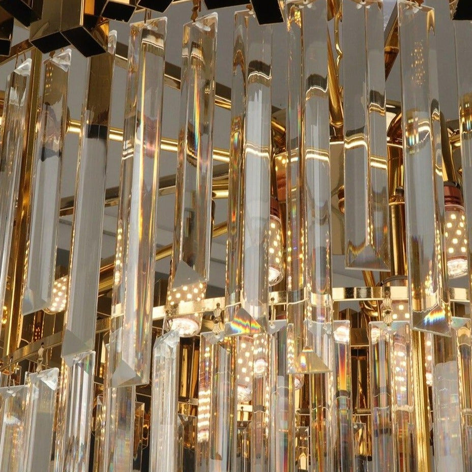 Gio Collection Crystal Chandelier, Diameter 40"