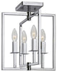 Artcraft AC10724CH Four Light Flush Mount Allston Chrome