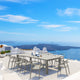 Compamia Mila Extendable Outdoor Dining 11-Piece Set, Taupe