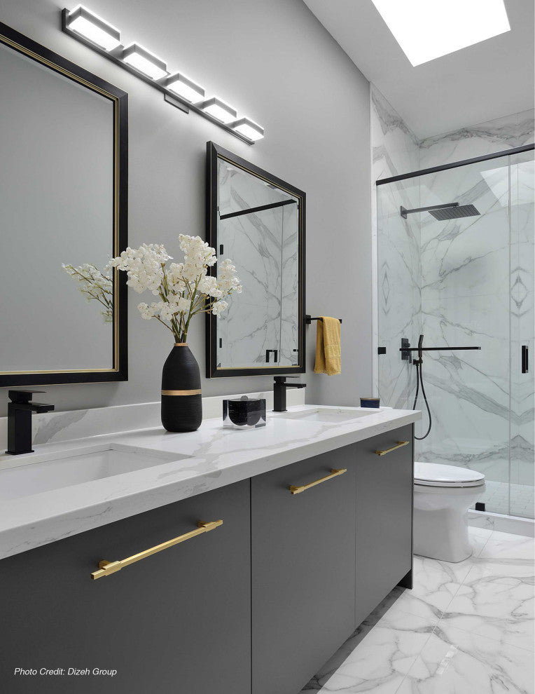 20W LED Wall Vanity, Polished Chrome Finish
