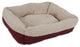 Aspen Pet Self-Warming Rectangular Lounger, Barn Red/Cream, 24"x20"