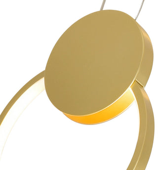 Pulley 12 in LED Satin Gold Mini Pendant