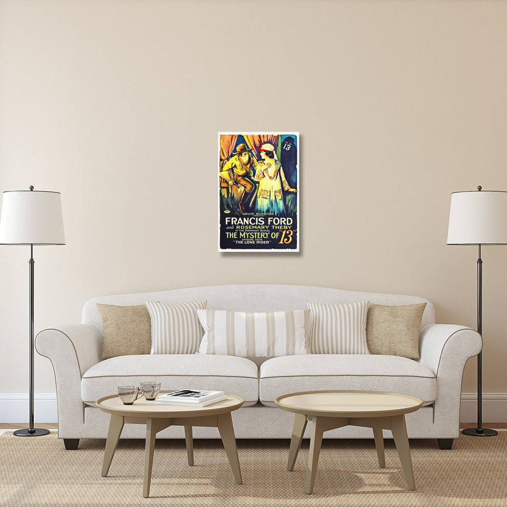 "The Mystery of 13" Stretched Canvas Giclee by Hollywood Photo Archive, 24x36"