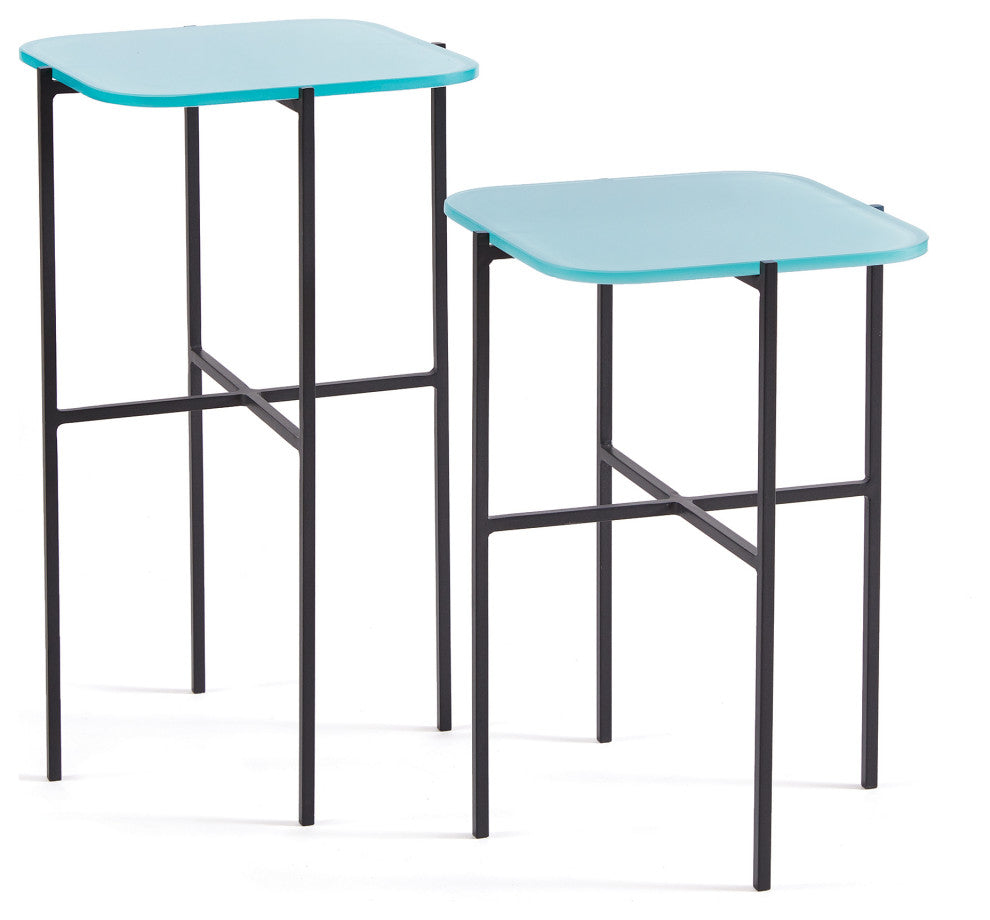Kenzie Square Tables, Set of 2