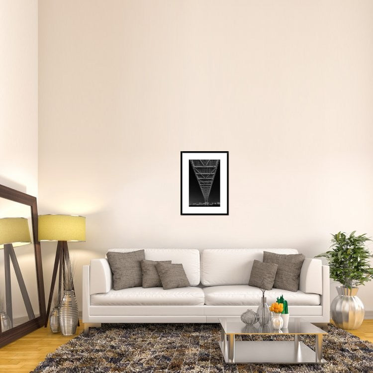 "Directly Under" Framed Digital Print by Tomoshi Hara, 22x30"