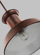 Generation Lighting Lighting 1-Light Outdoor Pendant, Weathered Copper