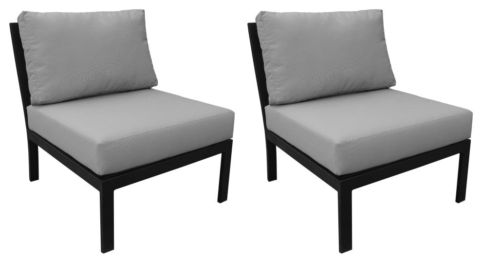 kathy ireland Madison Ave. Armless Sofa 2 Per Box in Slate