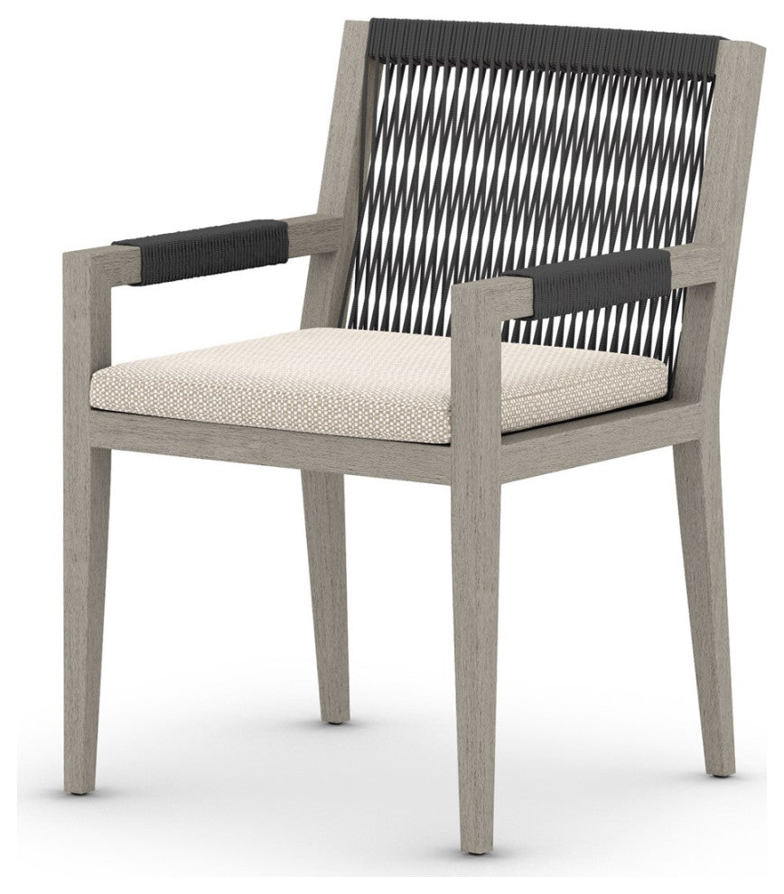 Sherwood Dining Armchair-Grey/Faye Sand
