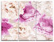 "Peony Floral Pattern" Metal Wall Art, 3 Panels, 36"x28"