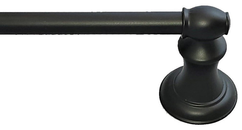 Arista Highlander Collection 4-Piece Bathroom Hardware Set, Matte Black